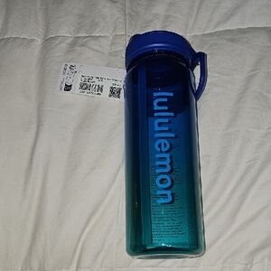 Lululemon Back To Life Clear Water Bottle. 24 Oz Straw Lid. PLSI/RCGR!